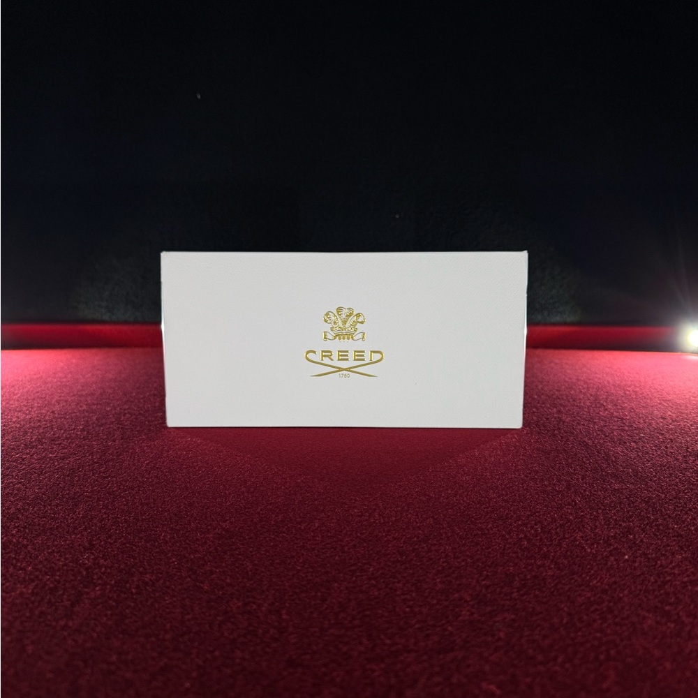 Creed White Box with Black Text